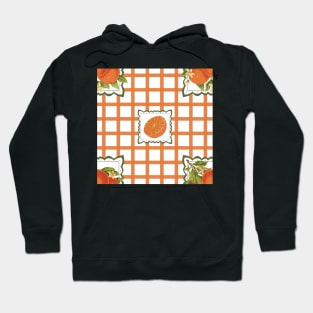 Orange Gingham Hoodie